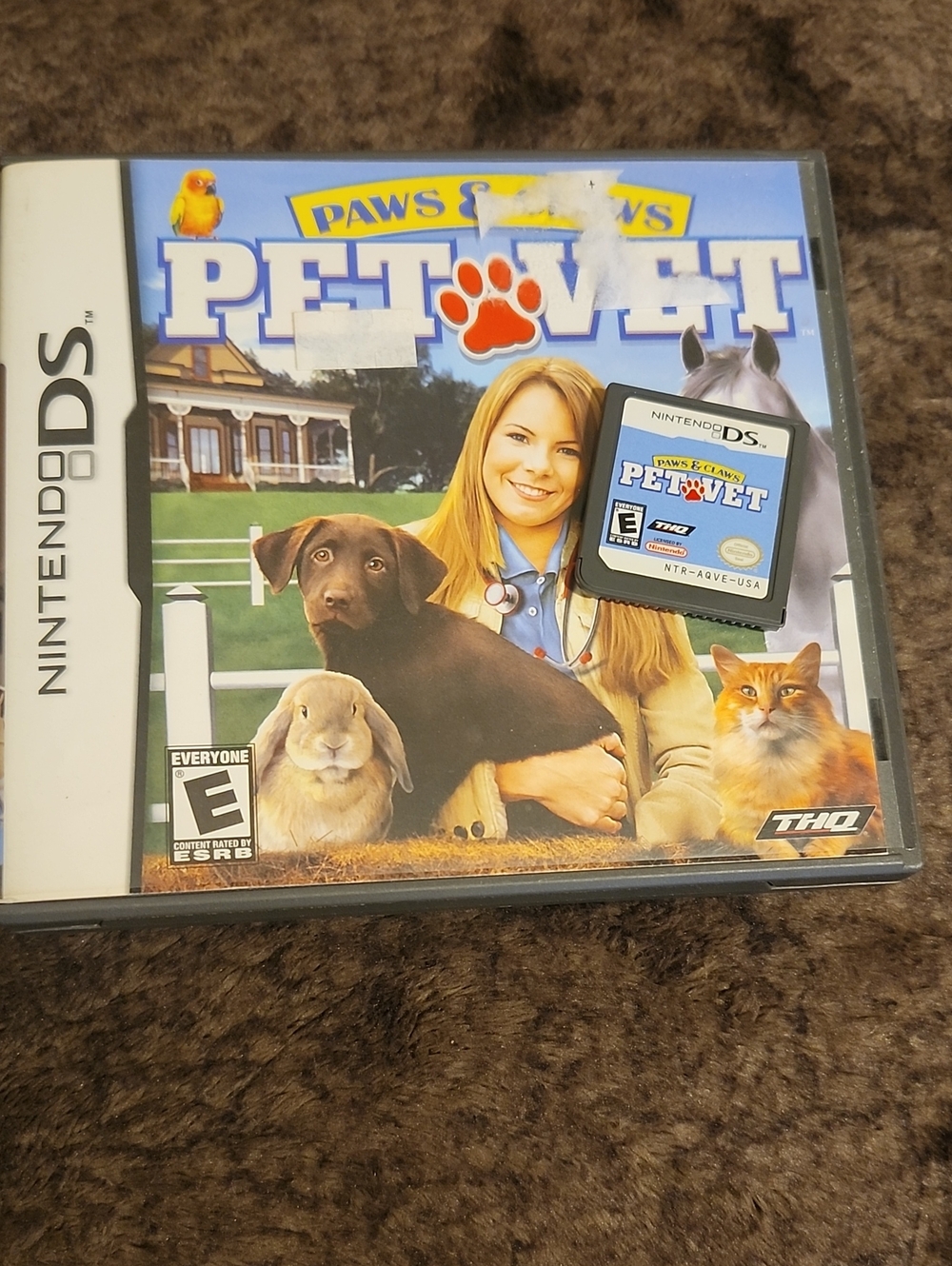 HQ Paws & Claws Pet Vet Video Game - Blue Artwork